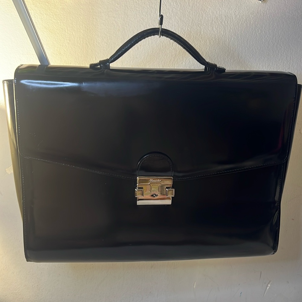 Pineider 1774 leather men’s suitcase